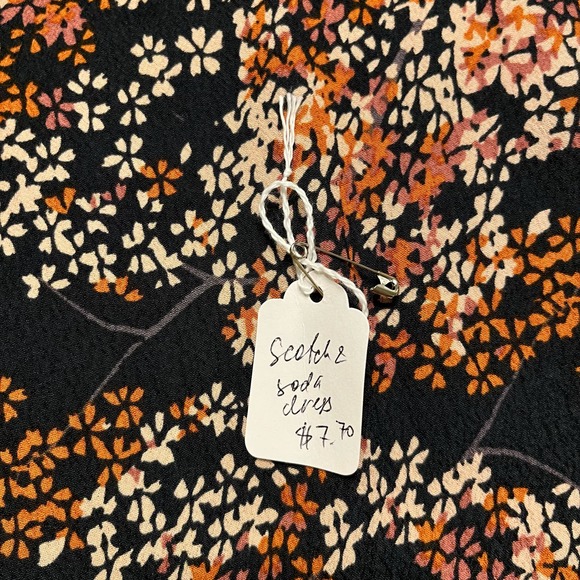 SCOTCH & SODA SHIRT DRESS VISCOSE Floral Print Women Size Medium - Picture 9 of 11